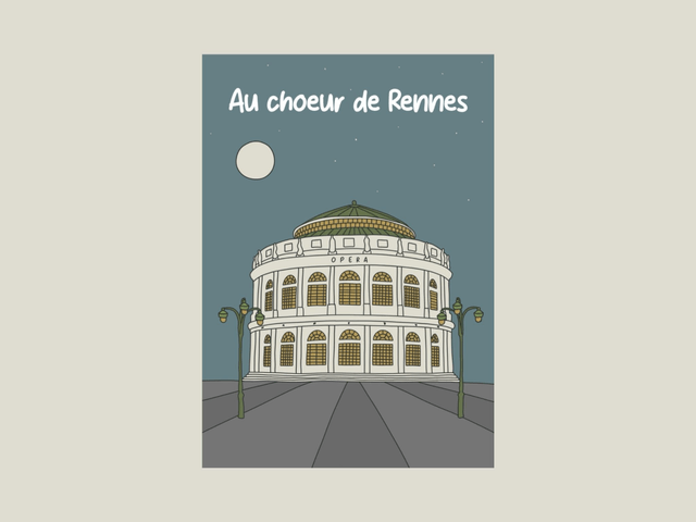 Magnet " Au choeur de Rennes "