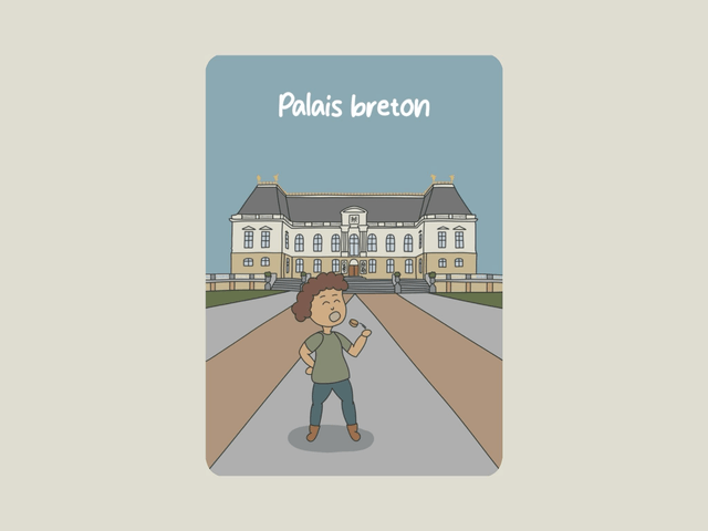 Carte postale " Palais breton " 