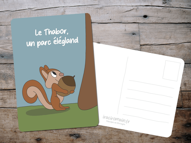 Carte postale " Le Thabor, un parc élégland "