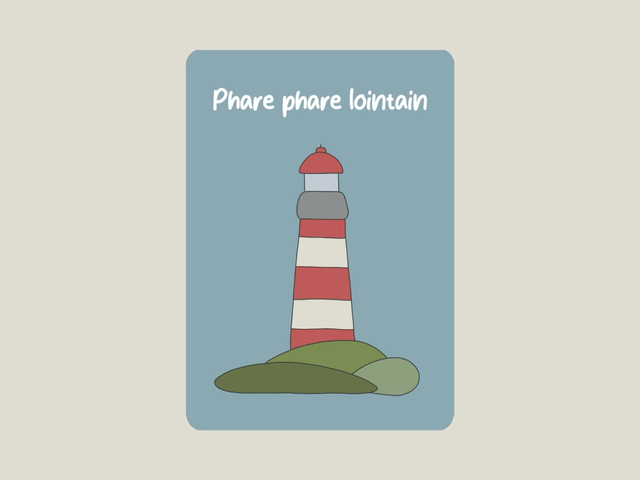 Carte postale " Phare phare lointain " 