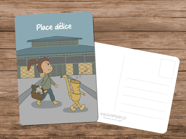 Carte postale " Place délice "
