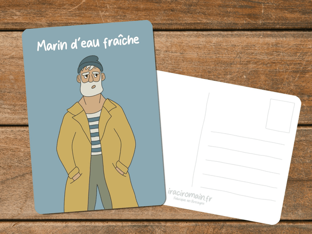 Carte postale " Marin d'eau fraîche "