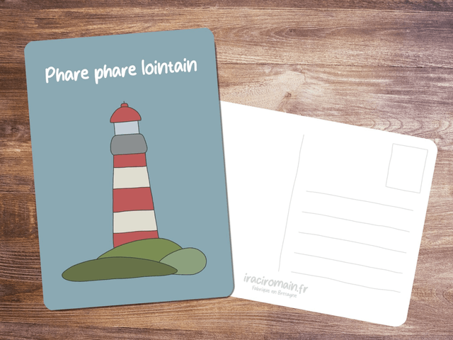 Carte postale " Phare phare lointain " 