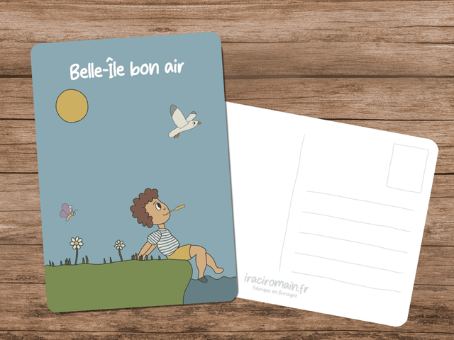 Carte postale " Belle-Ile bon air " 