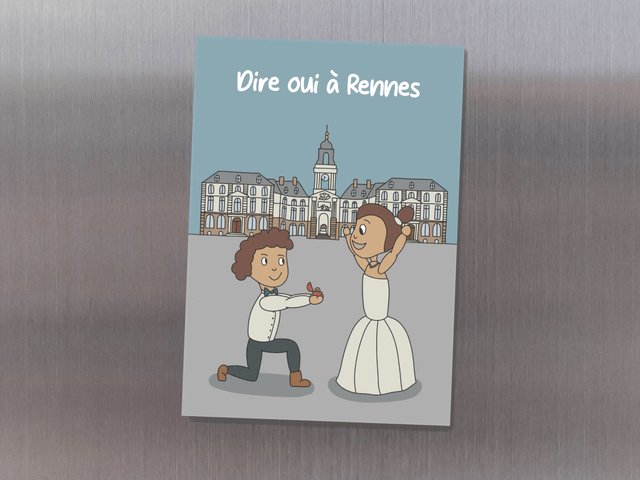 Magnet " Dire oui à Rennes " 