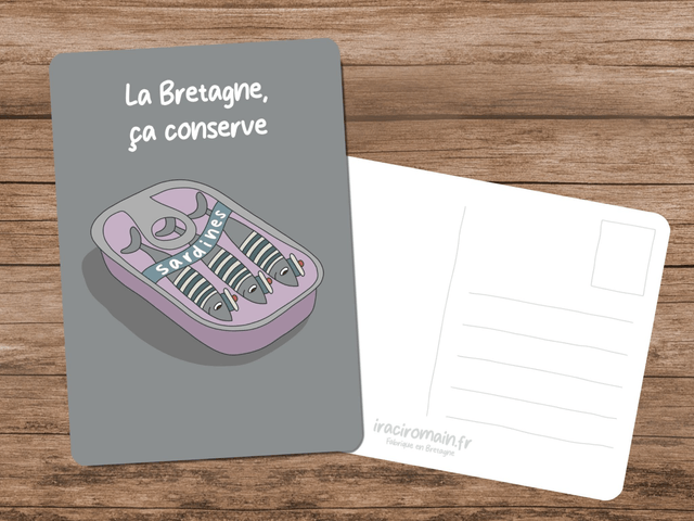 Carte postale " La Bretagne, ça conserve " 