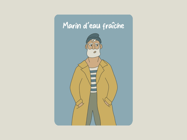 Carte postale " Marin d'eau fraîche "