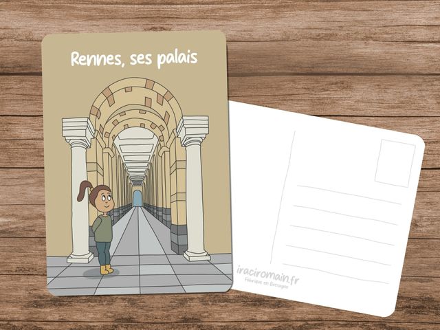 Carte postale " Rennes, ses palais " 