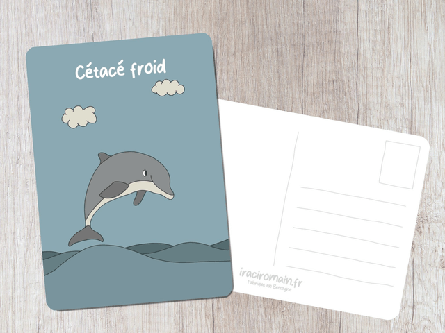 Carte postale " Cétacé froid "