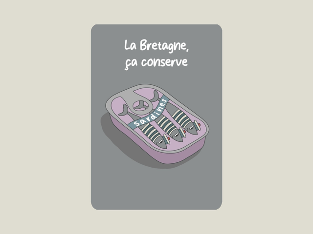 Carte postale " La Bretagne, ça conserve " 