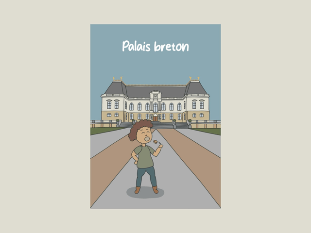 Magnet " Palais breton " 