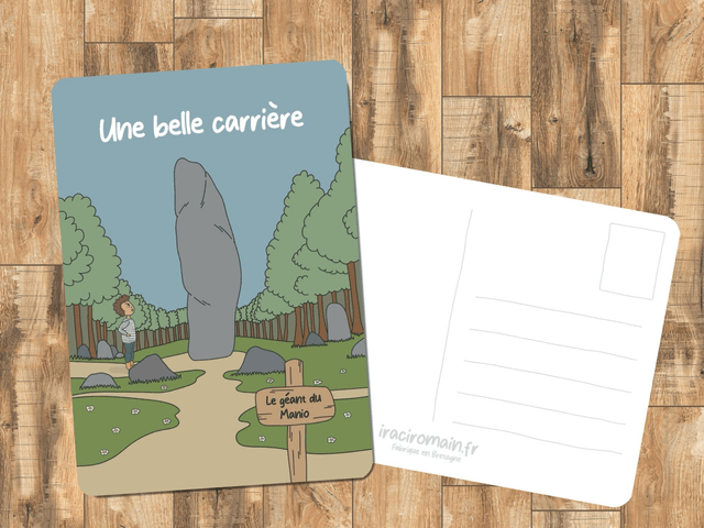 Carte postale " Une belle carrière "