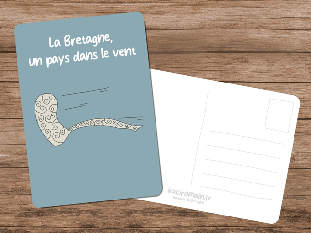 Carte postale " La Bretagne, un pays dans le vent " 