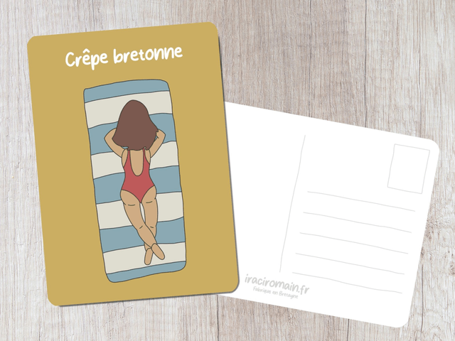 Carte postale " Crêpe bretonne "