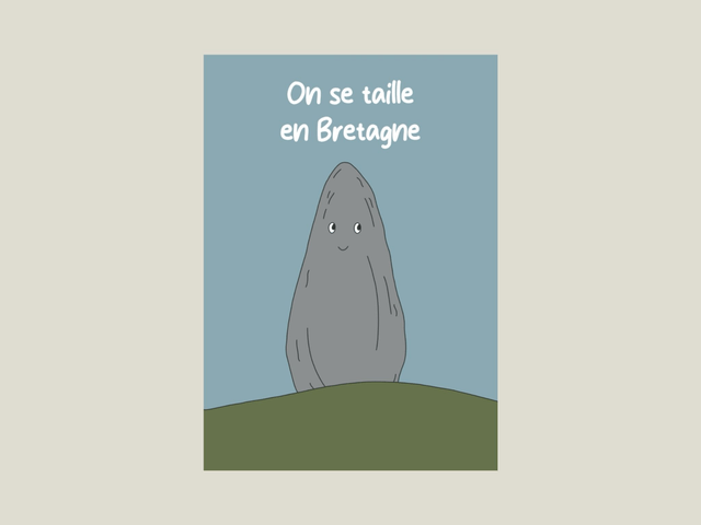 Magnet " On se taille en Bretagne "  