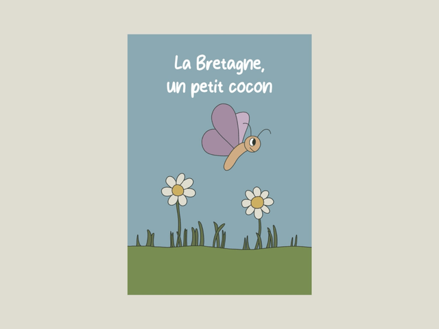 Magnet " La Bretagne, un petit cocon "
