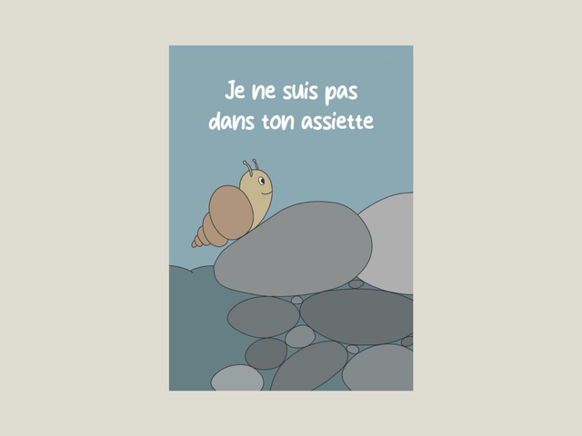 Magnet " Je ne suis pas dans ton assiette " 