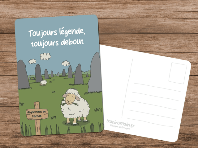Carte postale " Toujours légende, toujours debout "
