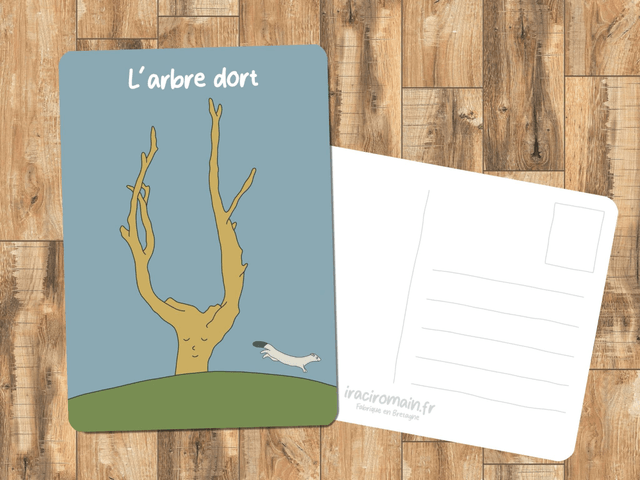 Carte postale " L'arbre dort "