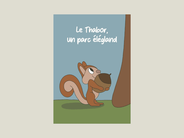 Magnet &quot; Le Thabor, un parc élégland &quot; 