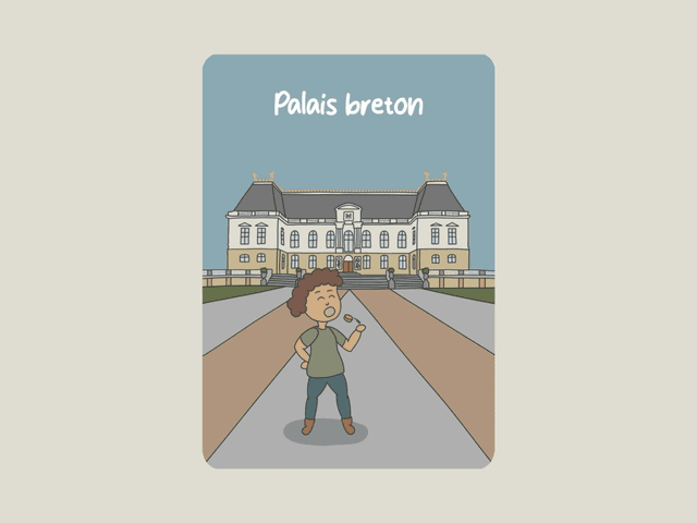 Carte postale &quot; Palais breton &quot; 