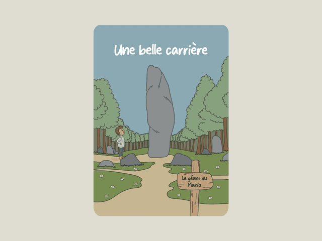 Carte postale &quot; Une belle carrière &quot;