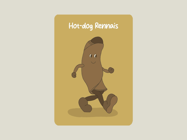 Carte postale &quot; Hot-dog Rennais &quot;