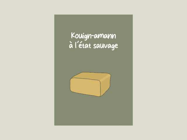 Magnet &quot;  Kouign-amann à l&#039;état sauvage &quot;