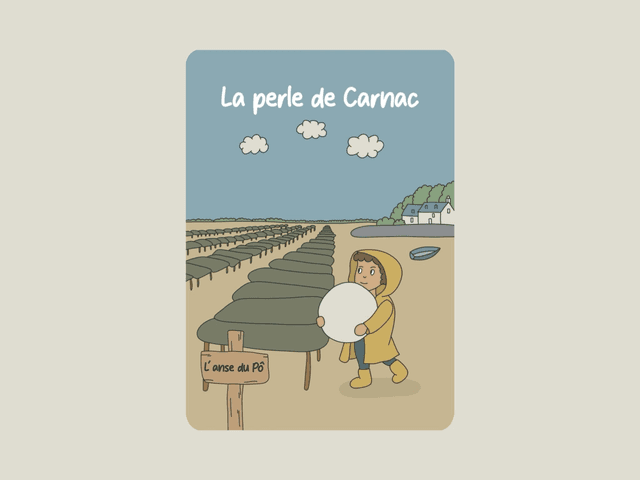 Carte postale &quot; La perle de Carnac &quot; 
