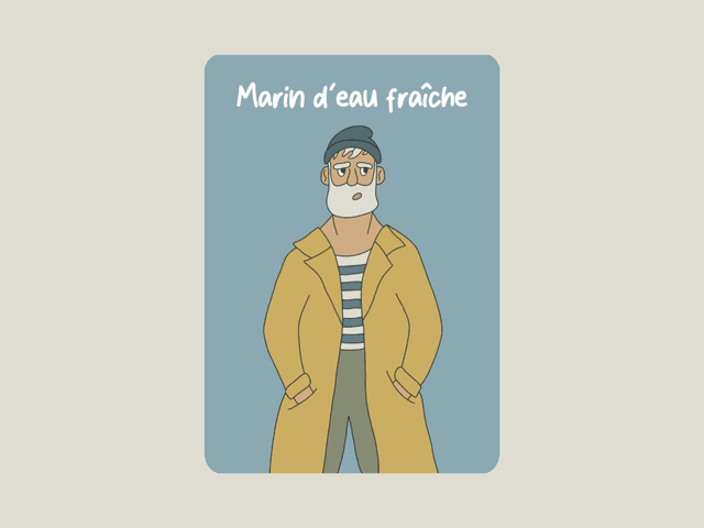 Carte postale &quot; Marin d&#039;eau fraîche &quot;