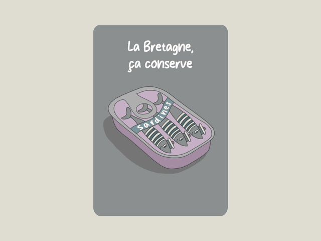 Carte postale &quot; La Bretagne, ça conserve &quot; 