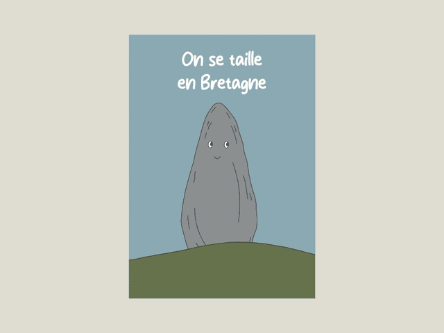 Magnet &quot; On se taille en Bretagne &quot;  