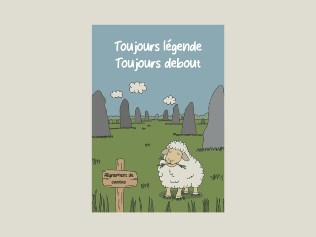 Magnet &quot; Toujours légende, toujours debout &quot;