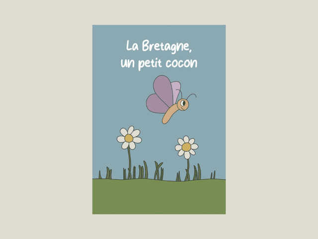 Magnet &quot; La Bretagne, un petit cocon &quot;