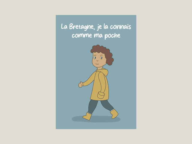 Magnet &quot; La Bretagne, je la connais comme ma poche &quot; 