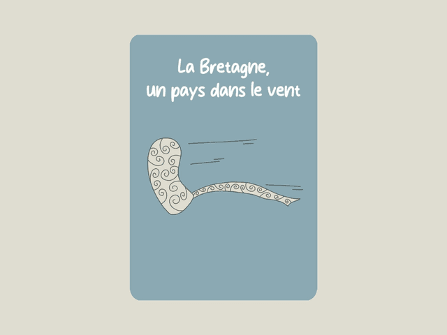 Carte postale &quot; La Bretagne, un pays dans le vent &quot; 