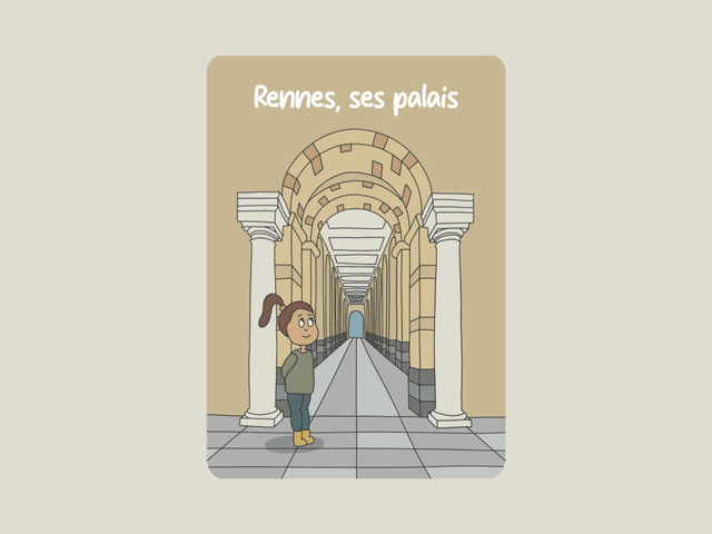 Carte postale &quot; Rennes, ses palais &quot; 